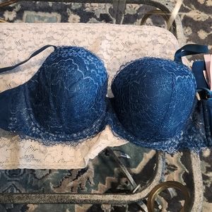 Victoria's Secret Blue Underwire Bra Size 34DDD
